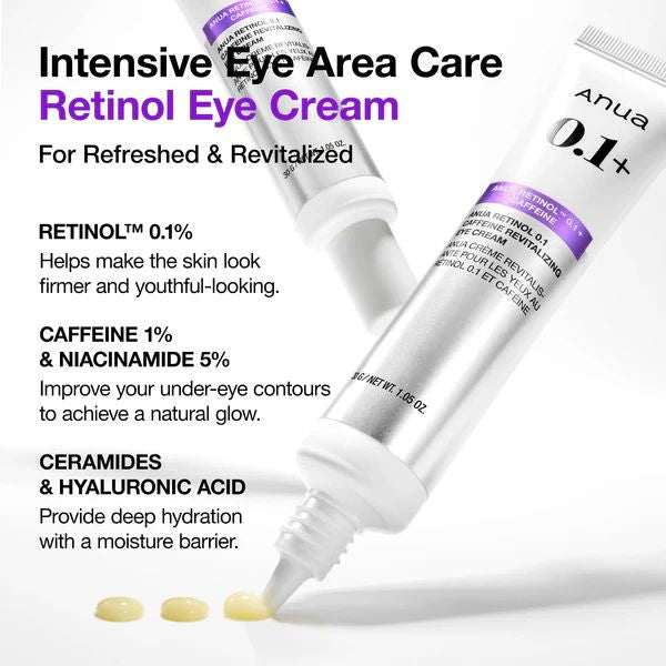 Retinol 0.1 Caffeine Revitalizing Eye Cream